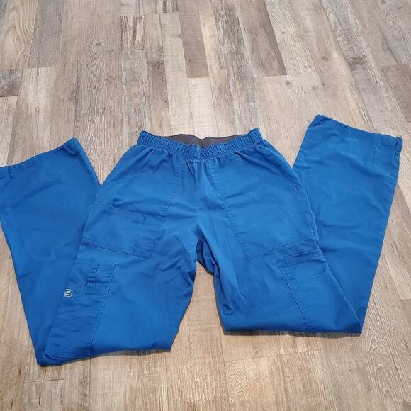 Cherokee workwear xs tall blue scrub pants - Picture 1 of 10